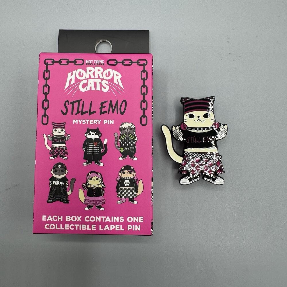Horror Cats Still Emo Blind Pin New Open Box STILL EMO